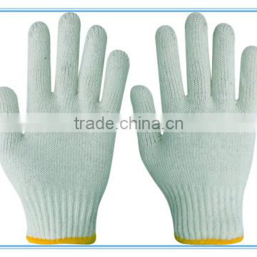 cheap safety cotton knitted working gloves
