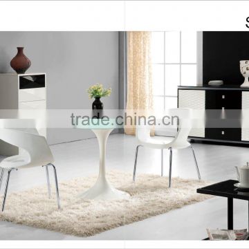 2015 Modern Fiberglass Furniture With Tempered Glass(B028)