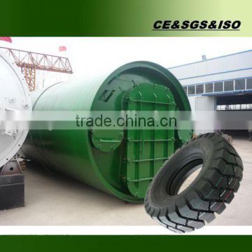 Equipment for recycling waste tyre or plastic into oil