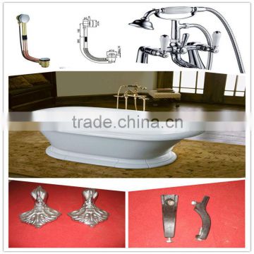 supplier sell Luxury cheap freestanding cast iron tub/bathtub/bath tub