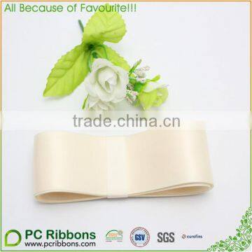 38mm Ivory Polyester Satin Ribbons for packing bow