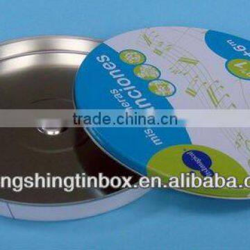 Round CD tin box metal cd case