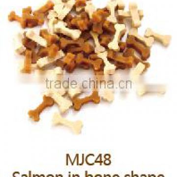 MJC48 salmon in bone shape premium natural cat treats O'cat myjian