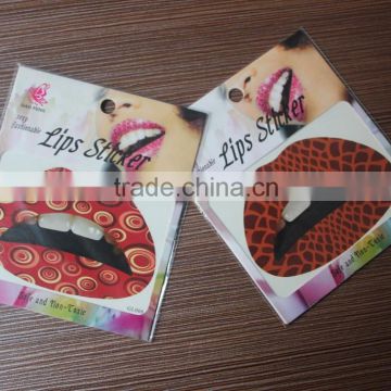 2016 best seller eco-friendly high quality sexy lip tattoo stickers