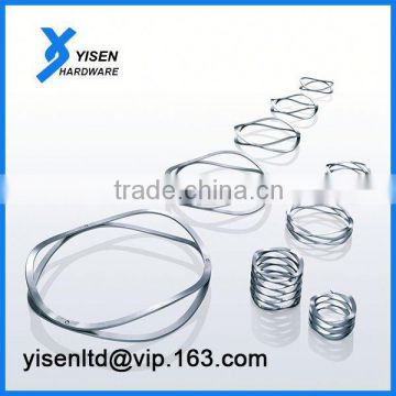 316 stainless steel wave spring and spacer for cr2032 Shaped wave spring product manufacture