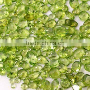 Wholesale price loose gemstone Top quality peridot faceted gemstone