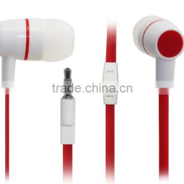 new product earbuds wired earphone in ear earphone high quality flat cable