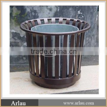 Outdoor simple style metal round flower planter box