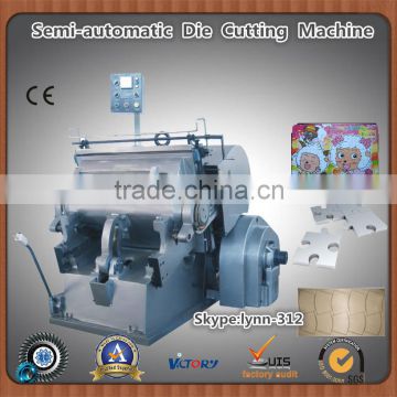 2014 High Quality CE Standard Die Creasing and Cutting Machine,manual die cutting press machine