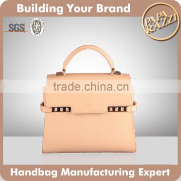 3719-Luxury hot sale designer ladies saffinano leather handbag Guangzhou Factory
