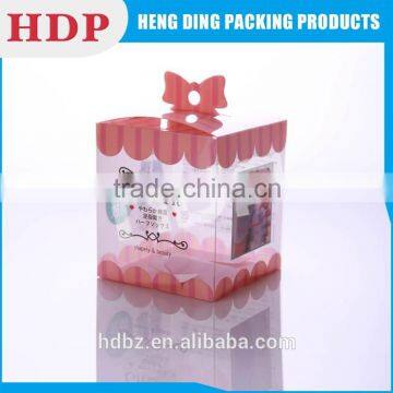 Factory customized printed clear plastic pvc packaging boxes for gift pack