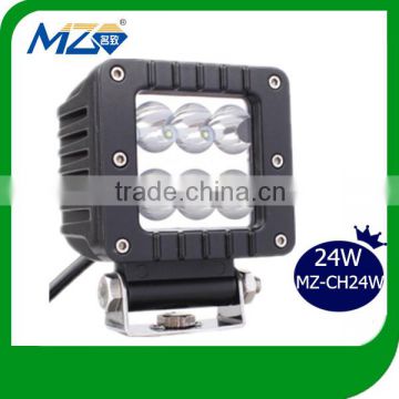 24W square spot led worklight 6pcs*4W for offroad vehicle all cars