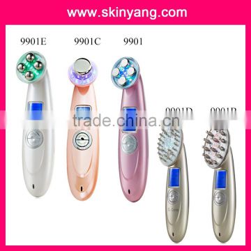 skinyang new hot sale 6-in -1 Facial Lifting Beauty Massager and LED Photon Rejuvenation Microcurrent