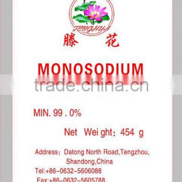 454g/bag Monosodium Glutamate(MSG)99%Purity