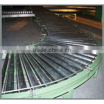 carbon steel tapered turning roller conveyor