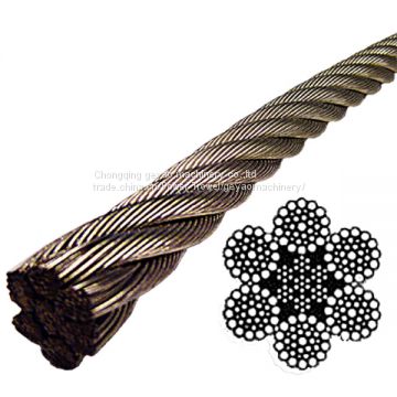 Stainless Steel Wire Rope 304 IWRC- 6x37 Class (Lineal Foot)