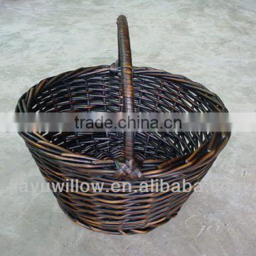 2016 wholesale artificial willow fruit basket