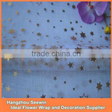 White+Gold Christmas Star Wholesale Table Cloth