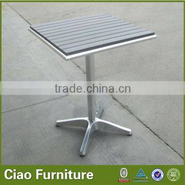 Aluminum frame with PS wood outdoor dining table