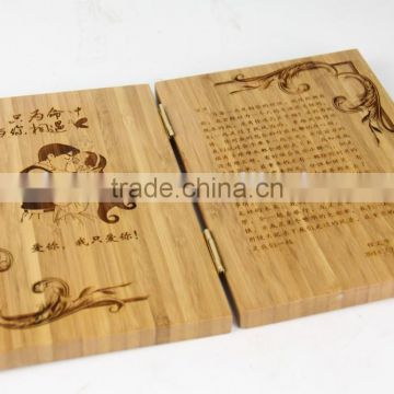handmade loving card from natural bamboo