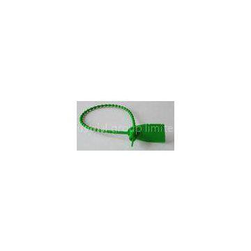 Nylon Clip Green Container Security Seals / Bolt Seals For Supermarkets