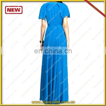 Short sleeved summer dresses silk dress