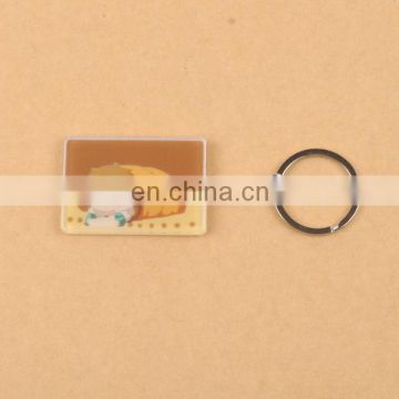 2014 promotion blank acrylic keychain in China