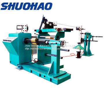 Automatic flat wire coil winding machine