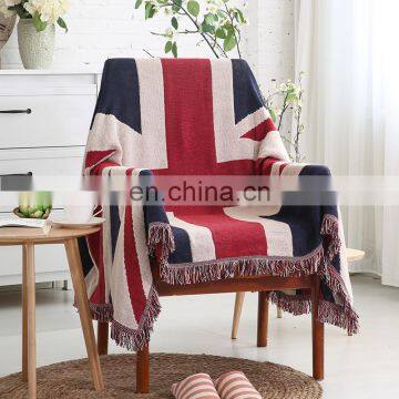 RAWHOUSE super soft low moq aztec throws woven blanket flag tapestry cotton blankets with fringe