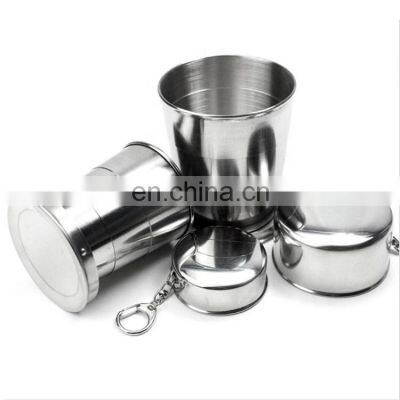 Custom Foldable Stainless Steel Mugs for Trip 150ml