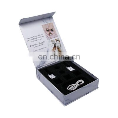 Personalized white nail care box packaging nail gel polish cardboard box suppliers