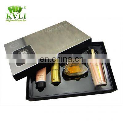 Luxury innovative two pieces paper cosmetic sample storage packaging box