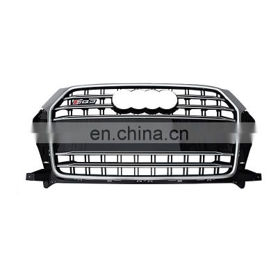 Replacement SQ3 car accessories front bumper grille Chrome black silver SQ3 style for Audi Q3 grills 2016-2019