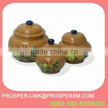 Kitchen ceramic canisters set