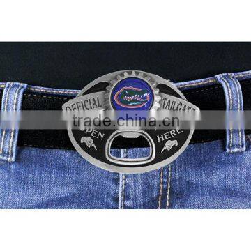 Lead & Nickel Free University Of Florida Gators "Official Tailgater" Belt Buckle With Bottle Opener