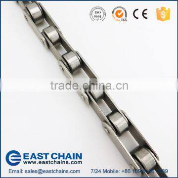 A series heavy duty double pitch 63.5mm 304 stainless steel conveyor chain C2100H with small roller