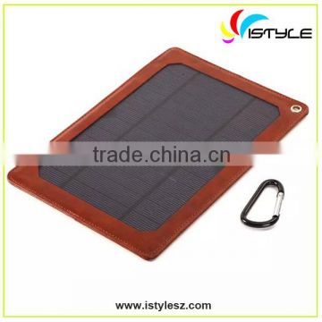 3.7W PU case solar panel , Hot Sale Fashion Portable solar chargers