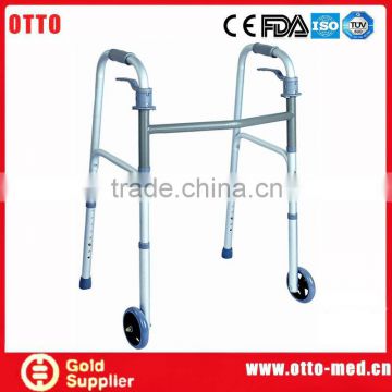 Folding aluminum orthopedic walker