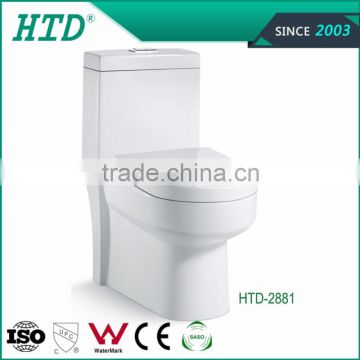 HTD-2881 WC Toilet Price Cheap Siphonic Toliet Bathroom Design