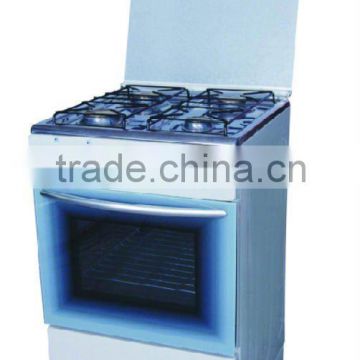 tempered glass lid safety device white color free standing gas oven