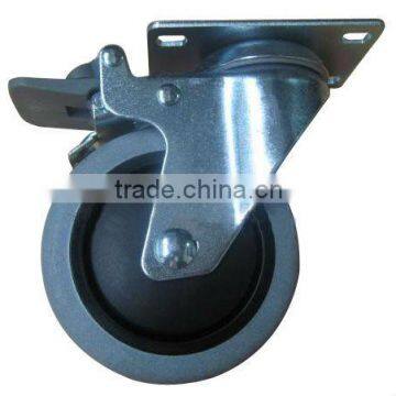 ESD TPR CASTER - PLATE BRAKE (GS-5998GC-02)