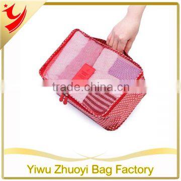 Stock 210D Ripstop Material Travel Cloth and Shoe Storage Bags with Zipper Opening Cloth Pouch Bag