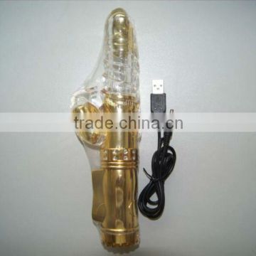 8 speed USB charging8 speed 36 frequency 19 K gold plating rechargeable rabbit vibrator