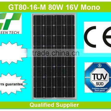 GT80-16-M 80W 16V mono solar panel price