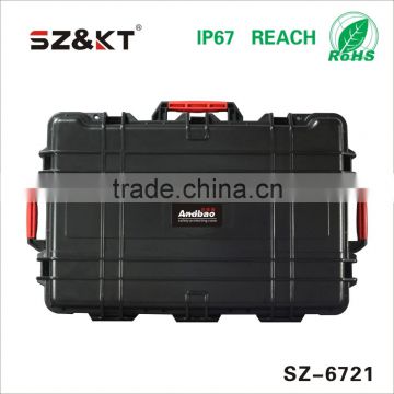 Hard ABS plastic tool case with foam