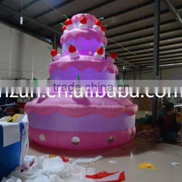 big inflatable birthday cake for advertising