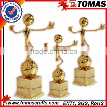 Hotsale golden metal sports trophy cup,New design metal trophy cup,awards and trophies