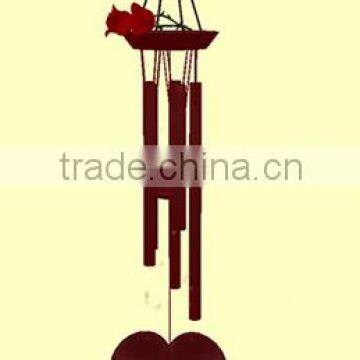 6-Tube Love Red Wind Chime