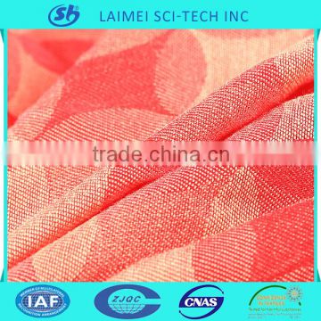 High quality polyester plain dyed woven scarf fabric for woman