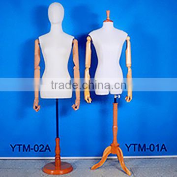 Half body headless male fabric dress form mannequins on sale
